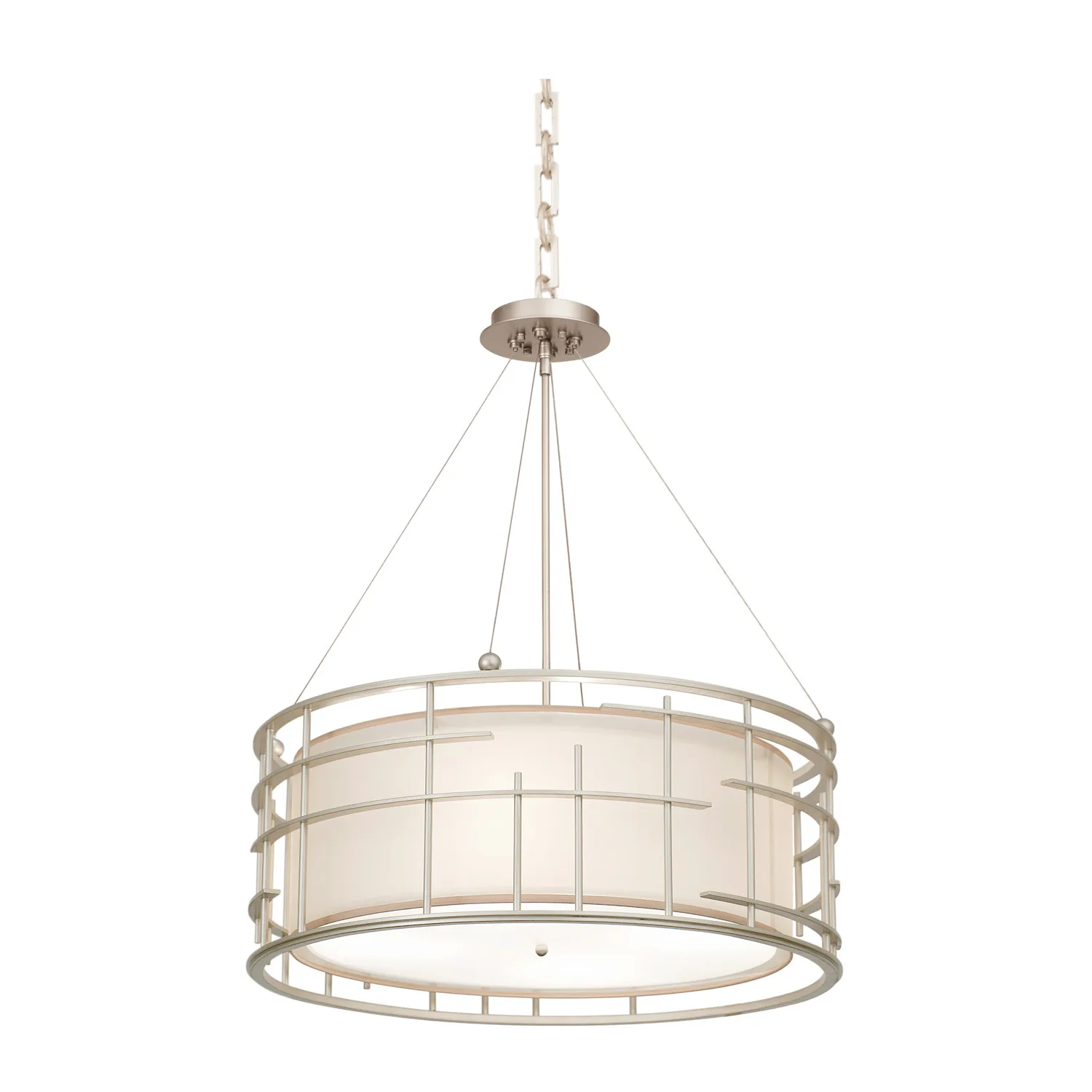 Atelier Four Light Pendant in Tarnished Silver