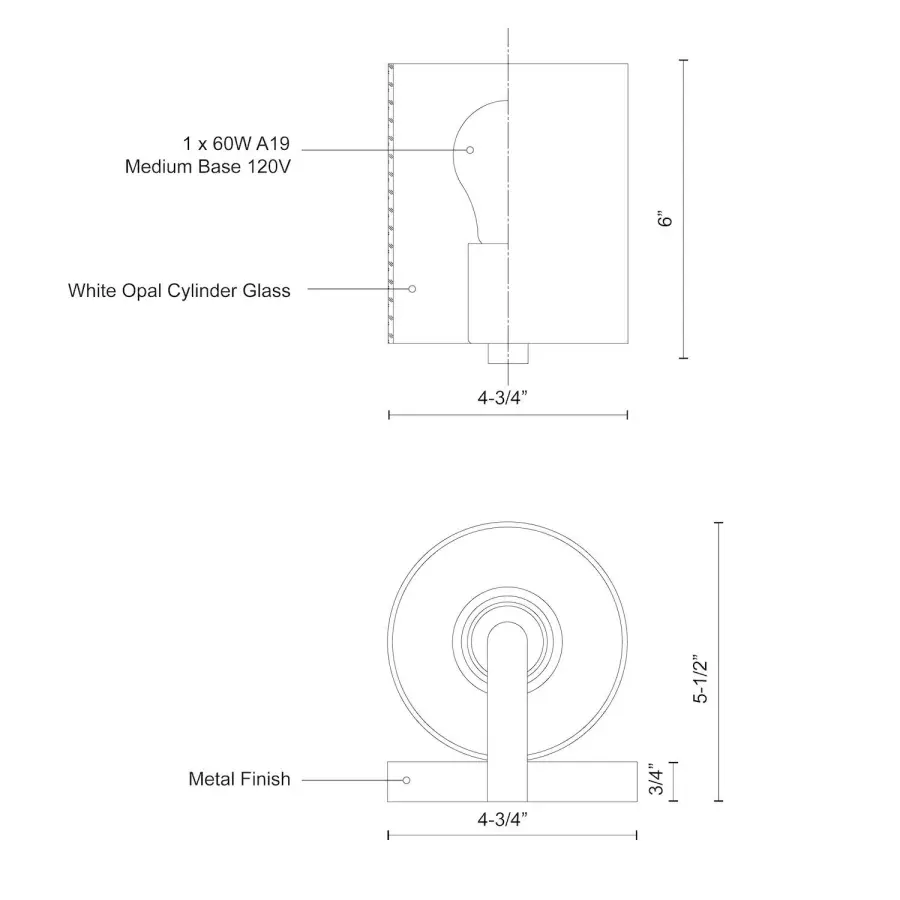 Bridgewater 5-Inch Vanity Light - Image 6