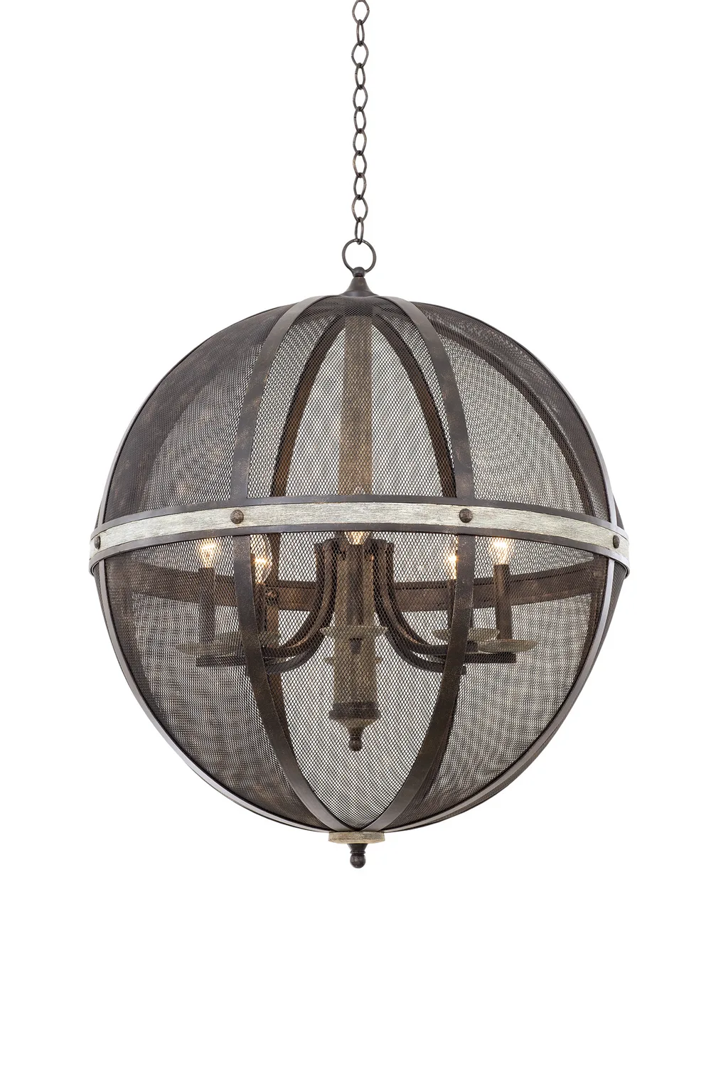 Coronado Eight Light Chandelier in Florence Gold