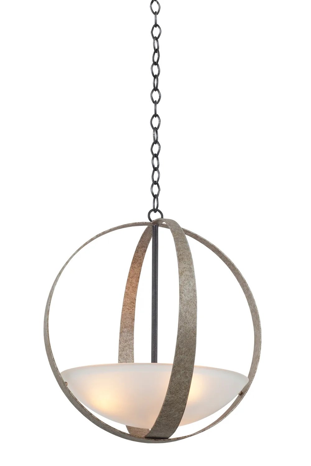 Irvine Three Light Pendant in Vintage Iron
