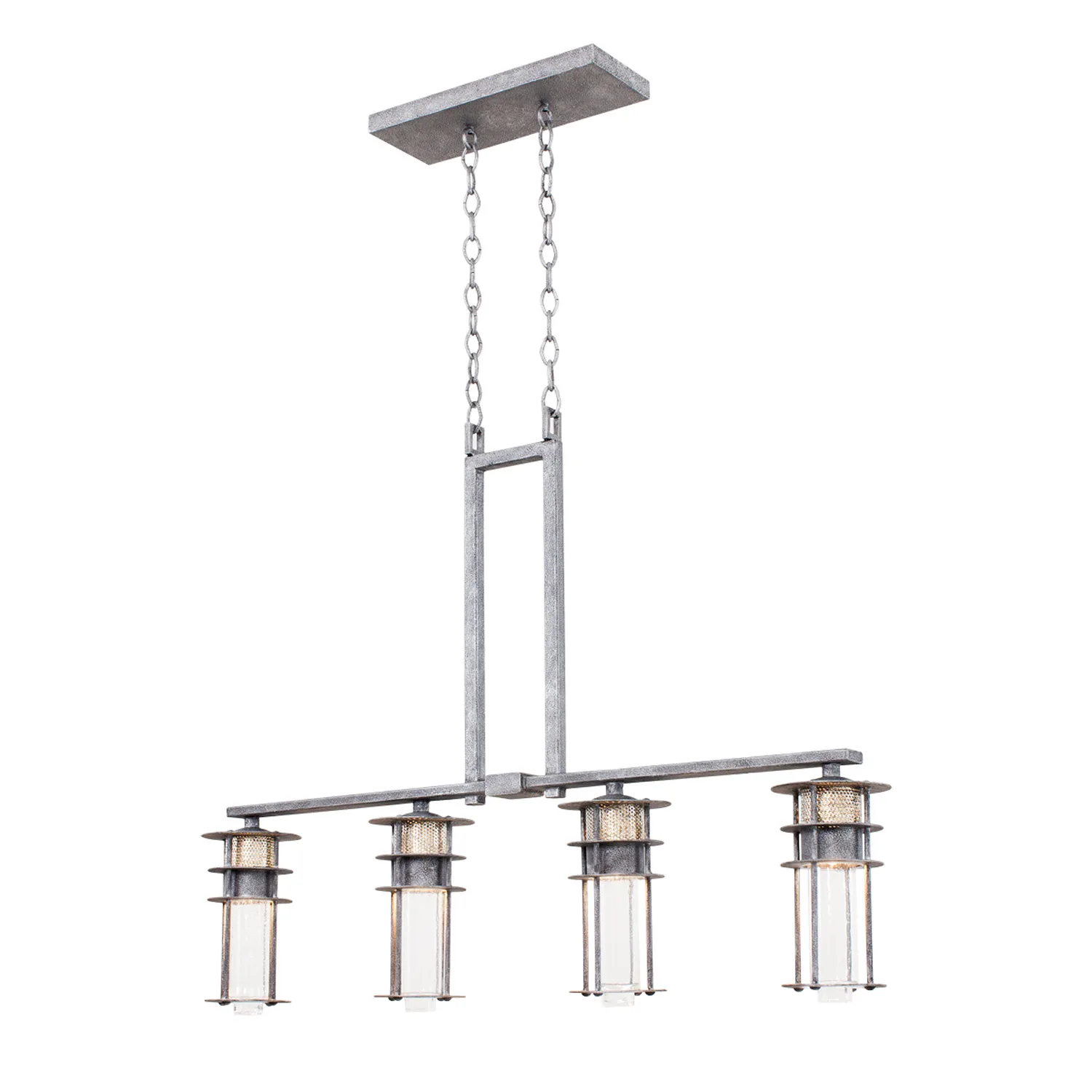 Anchorage LED Island Pendant in Rugged Iron