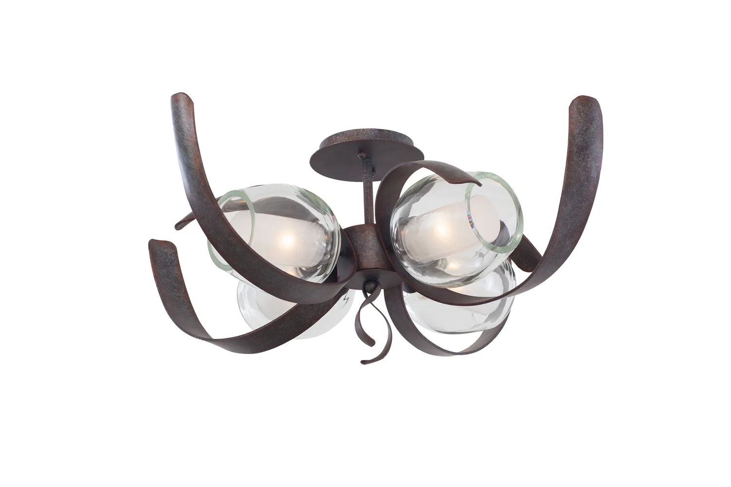 Solana LED Semi Flush Mount in Oxidized Copper
