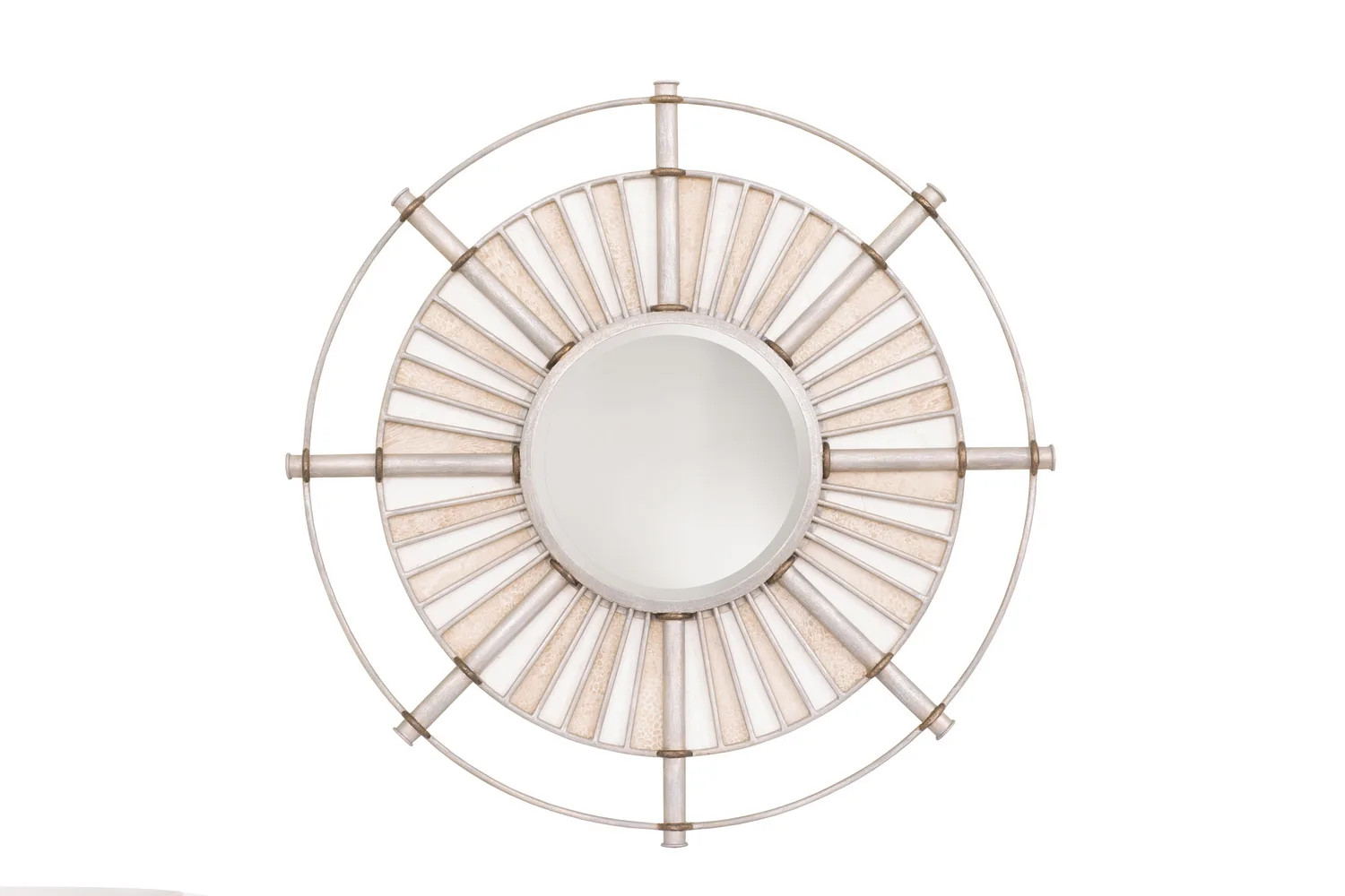 Bal Harbour Mirror in Pearl Silver