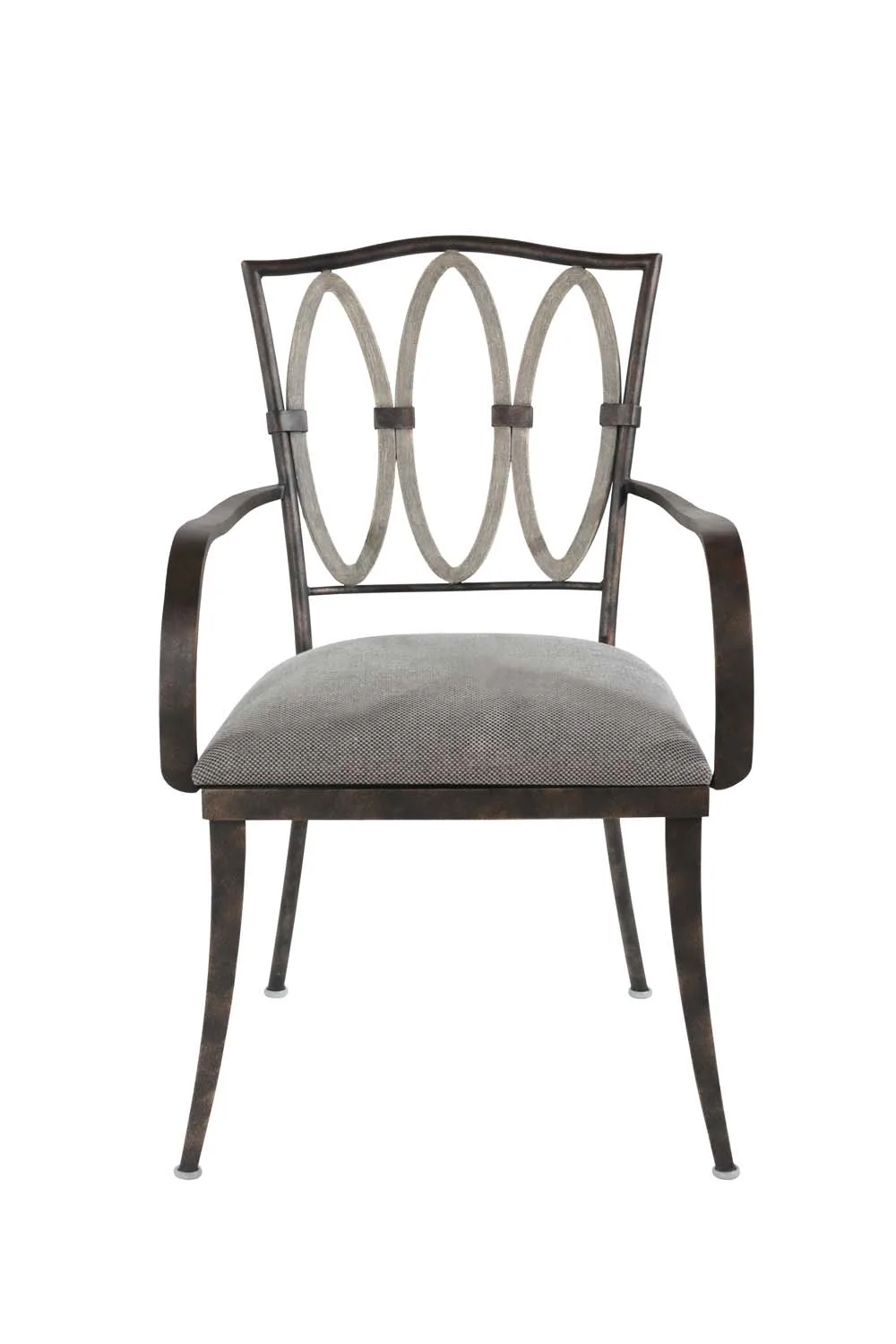 Belmont Dining Arm Chair in Florence Gold