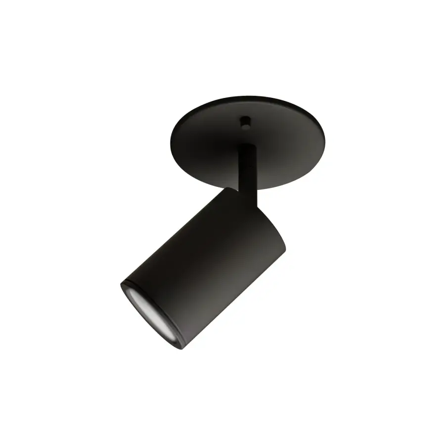 Barclay 3-in Semi-Flush Mount in Black - Image 1