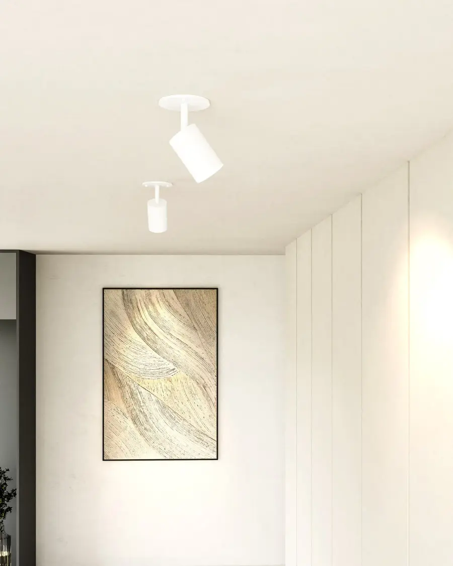 Barclay 3-in Semi-Flush Mount in Black - Image 5