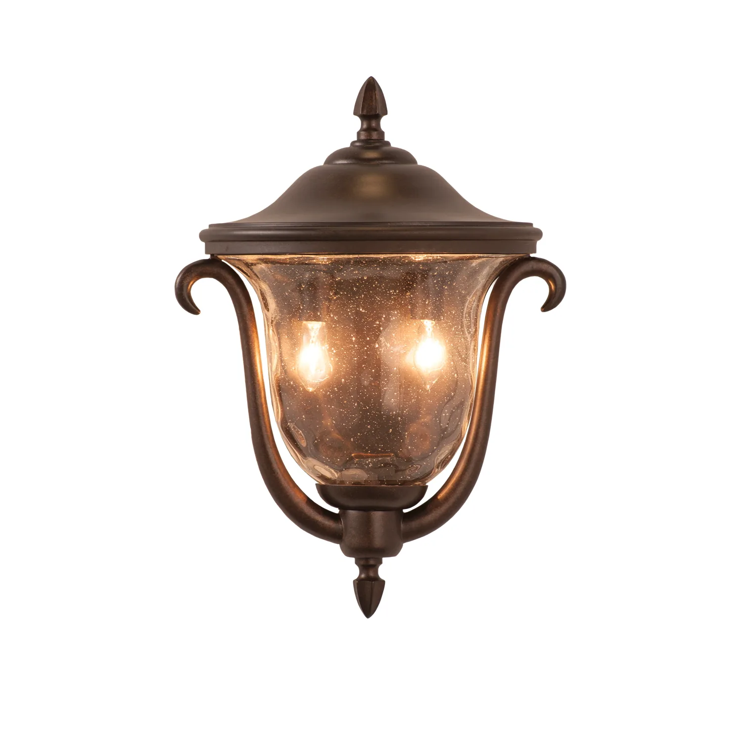 Santa Barbara Outdoor Two Light Outdoor Porch Light in Burnished Bronze