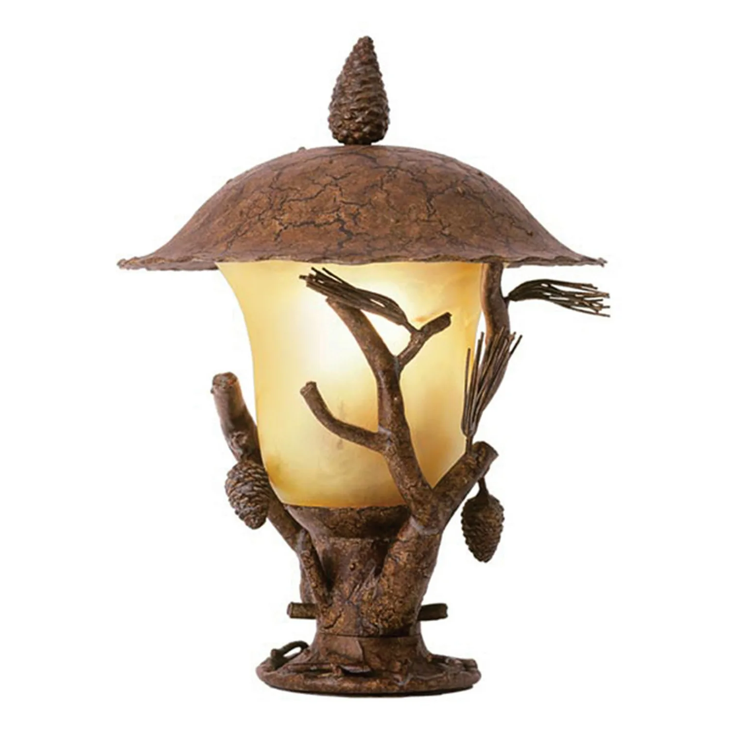 Ponderosa Outdoor Three Light Outdoor Hanging Lantern in Ponderosa