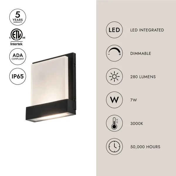 Guide 7-Inch All-Terior Wall Light - Image 6