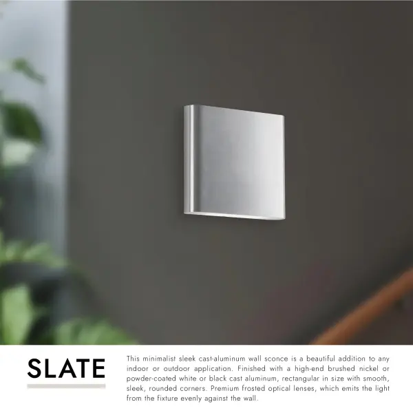 Slate 6-Inch All-Terior Up/Down Wall Light - Image 6