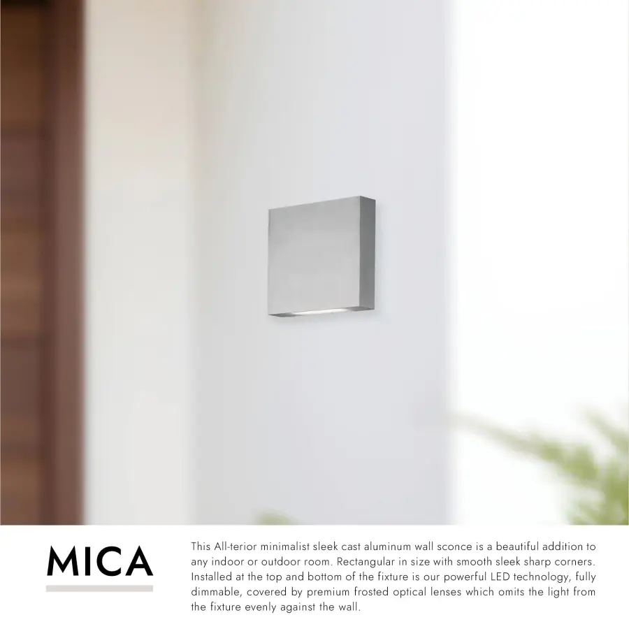 Mica 6-Inch All-terior Up/Down Wall Light - Image 6