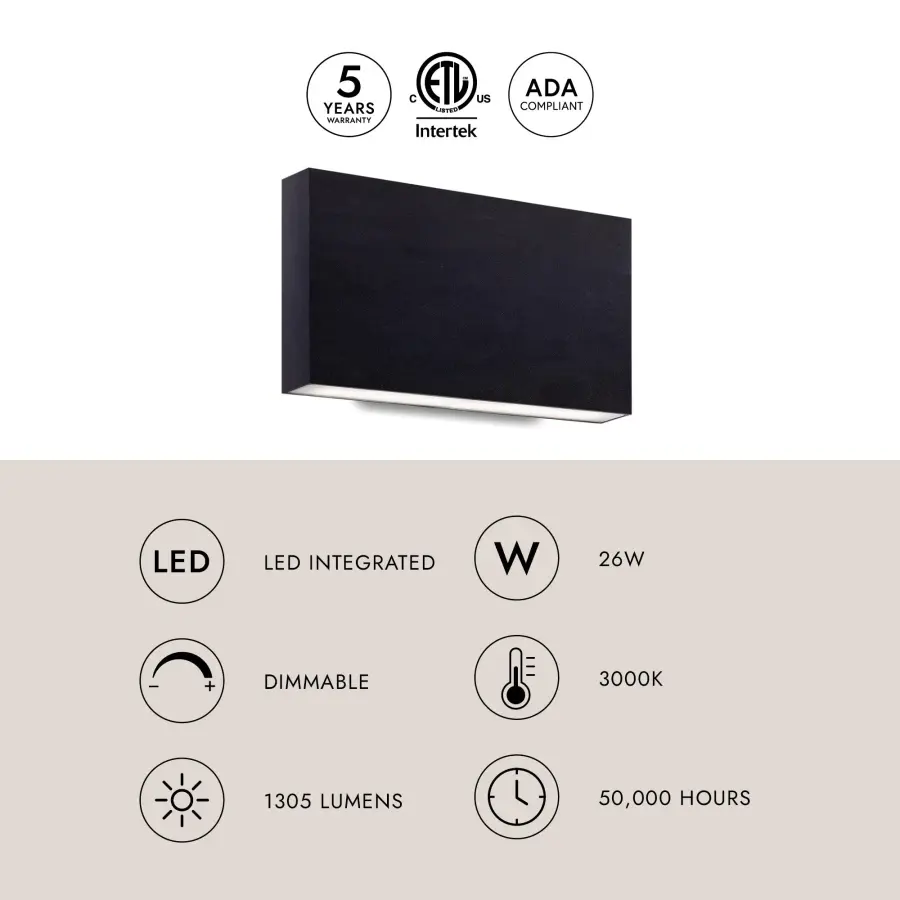 Mica 10" All-terior Up/Down Wall Light - Image 9