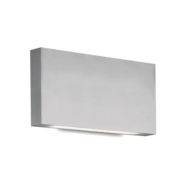This all-terior minimalist sleek cast-aluminum wall sconce is a beautiful addition to any indoor or outdoor application. Finished with a high-end brushed nickel, powder-coated white or black cast-aluminum. Premium frosted optical lenses which emits the light from the fixture evenly against the wall. Integrated LED with 3000K Warm White Color Temperature Designed for indoor or outdoor usage Modern, Contemporary Style with Decorative Details Installation hardware included Easy assembly instructions included in box Dimmable, see specs for detail