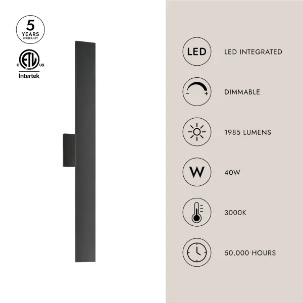 Vesta 36" All-terior Wall Light - Image 4