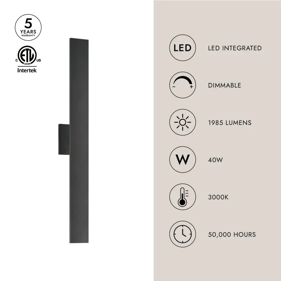 Vesta 36" All-terior Wall Light - Image 4