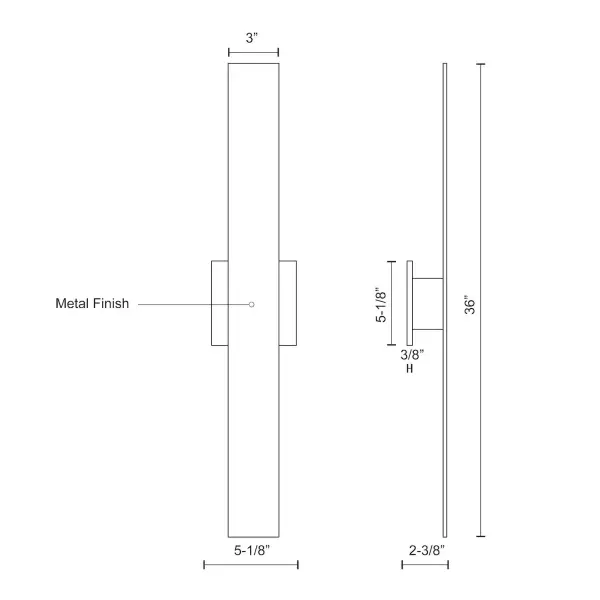 Vesta 36" All-terior Wall Light - Image 7