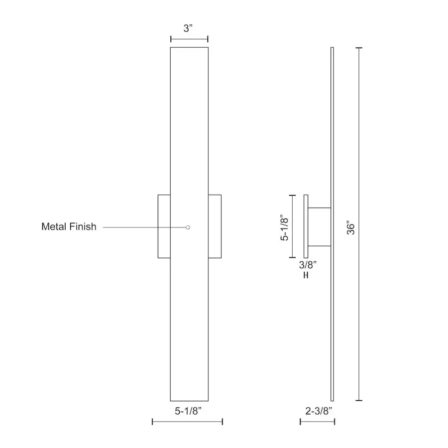 Vesta 36" All-terior Wall Light - Image 7