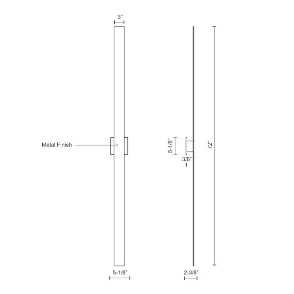 Vesta 72" All-terior Wall Light - Image 9