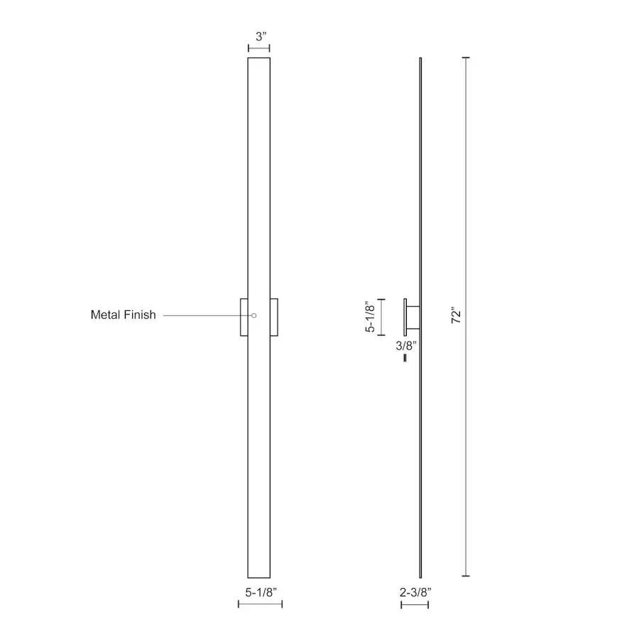 Vesta 72" All-terior Wall Light - Image 9