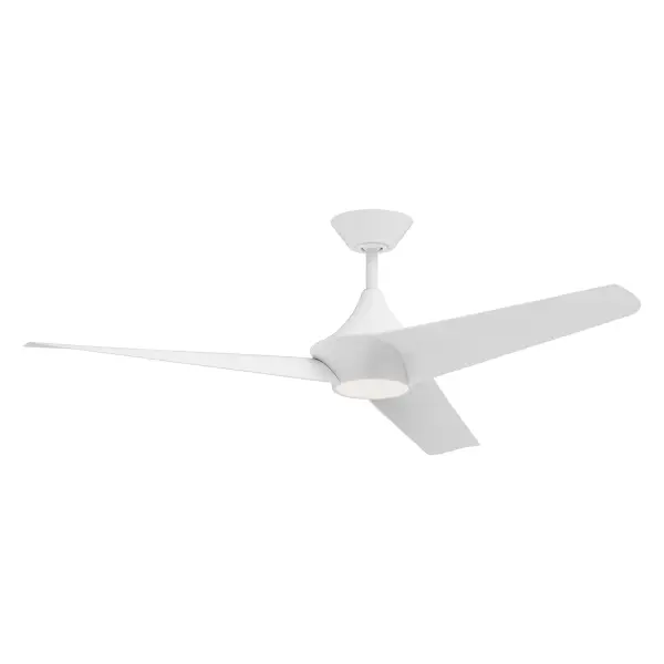 The Emiko ceiling fan brings wabi-sabi aesthetic to life with sweeping organic metal shades in luxe Matte Black. Integrated 3000K LED provides warm ambient lighting while the 56-inch span efficiently cools medium to large rooms.