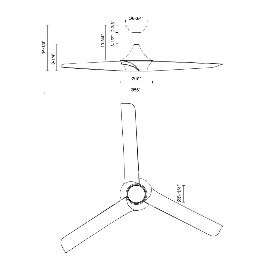 Emiko 56-Inch Ceiling Fan with Light - Image 15