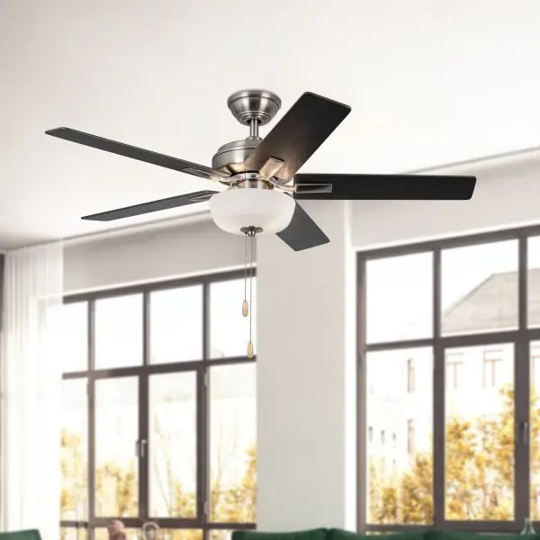 Versatile Modern Fan with Integrated LED and Reversible Blades - Image 2