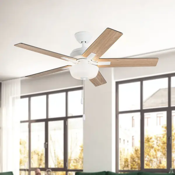 Versatile Modern Fan with Integrated LED and Reversible Blades - Image 3