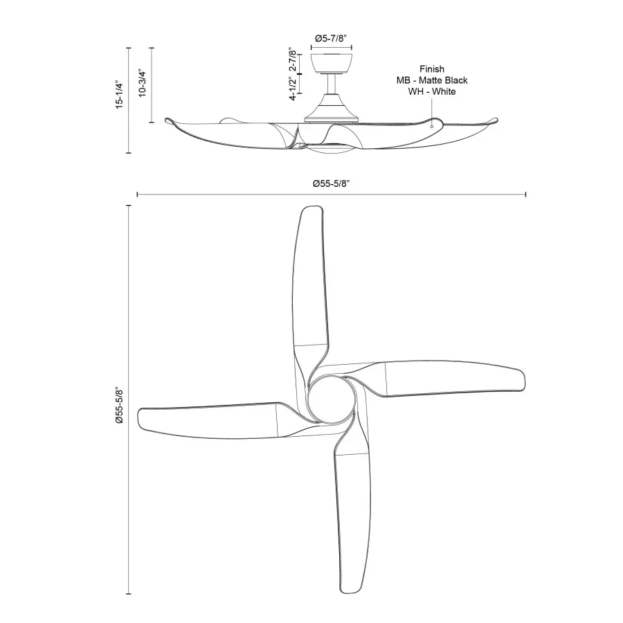 Coronado 56-Inch Ceiling Fan with Light - Image 18
