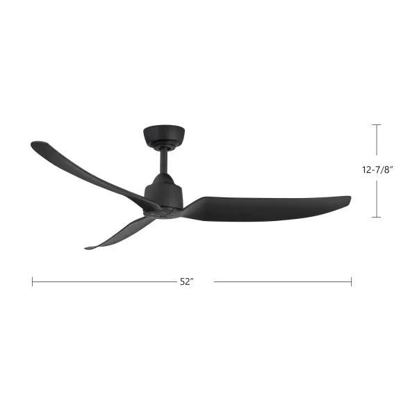 Hugo 52-Inch Exterior Ceiling Fan in Matte Black - Image 36