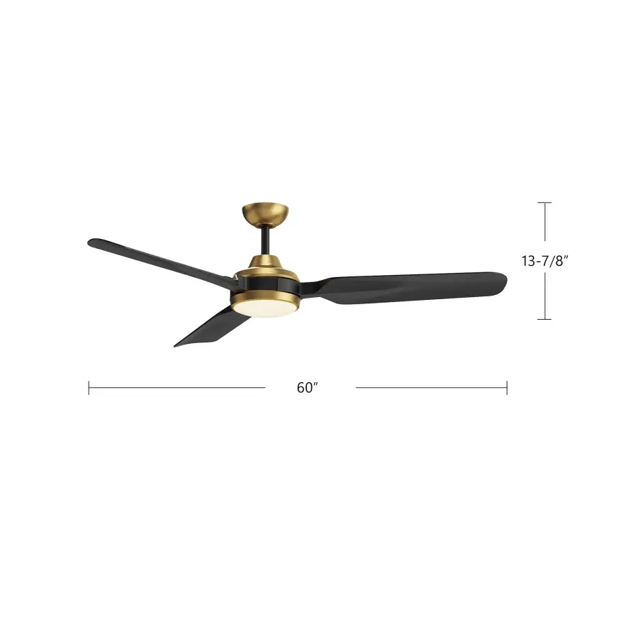 Fremont 60-Inch Ceiling Fan with LED Light - Image 19