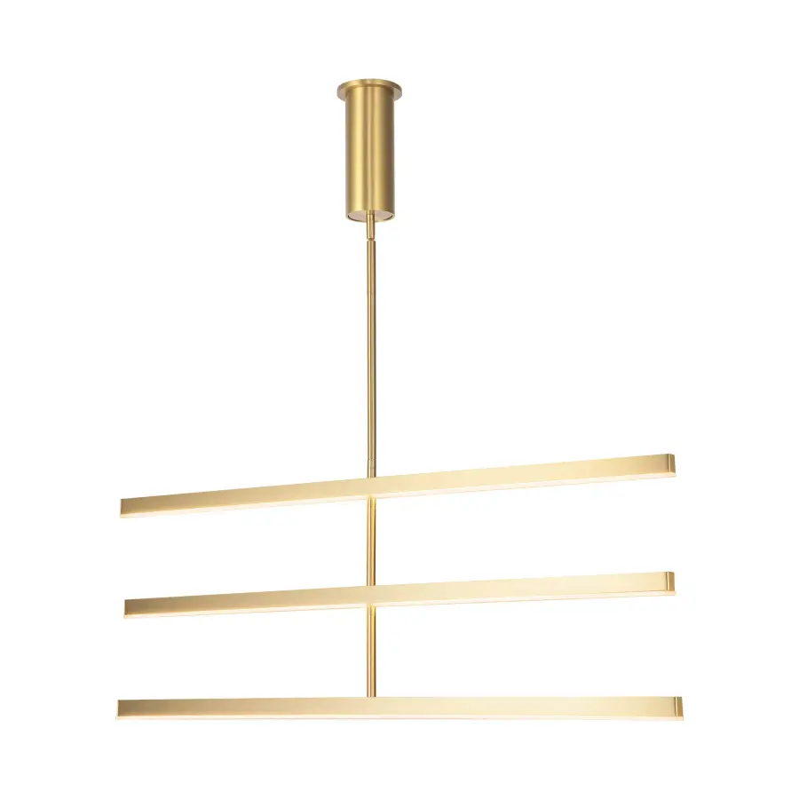 Sculptural Linear Chandelier with Customizable Configuration - Image 19