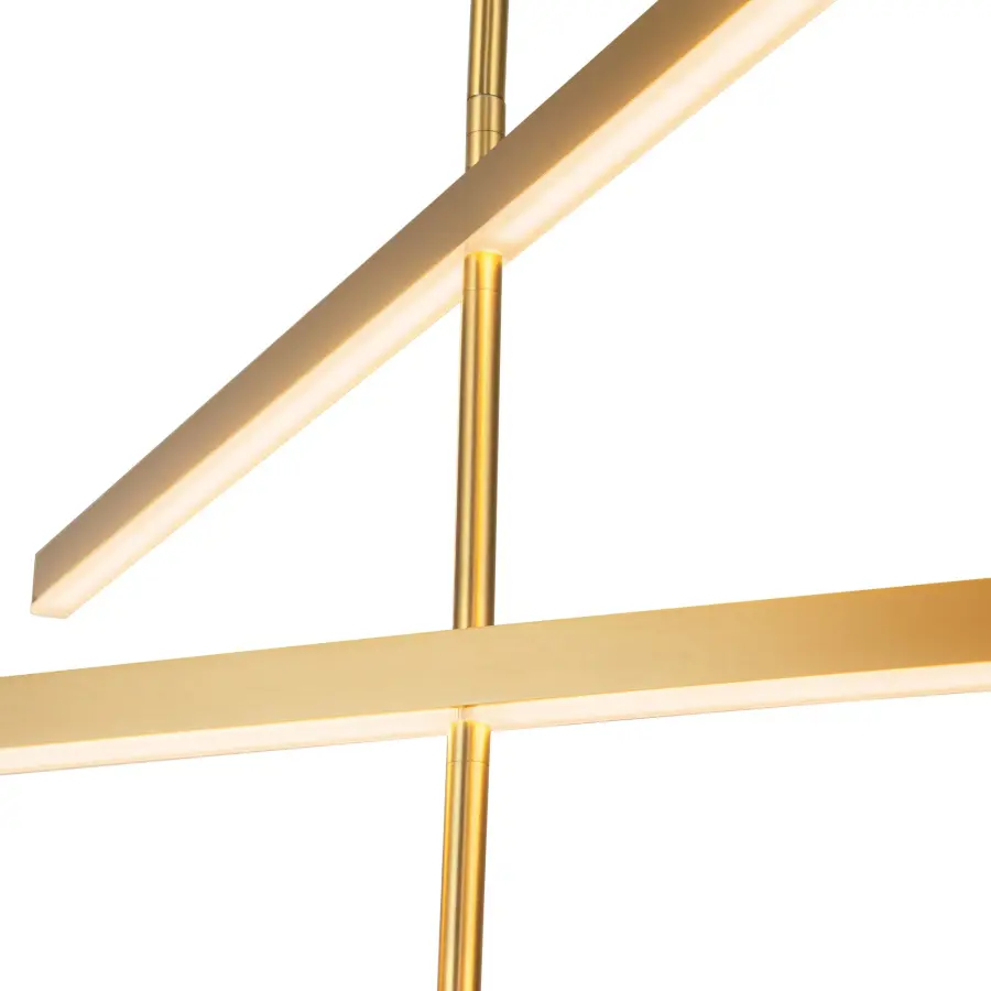 Sculptural Linear Chandelier with Customizable Configuration - Image 21