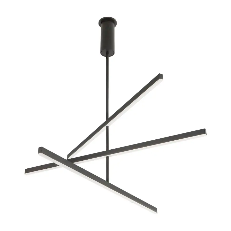 Sculptural Linear Chandelier with Customizable Configuration - Image 26