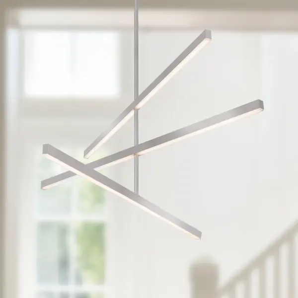 Sculptural Linear Chandelier with Customizable Configuration - Image 5