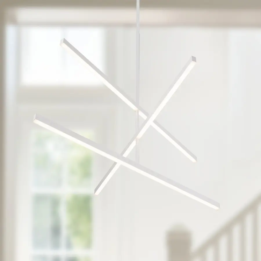 Sculptural Linear Chandelier with Customizable Configuration - Image 6