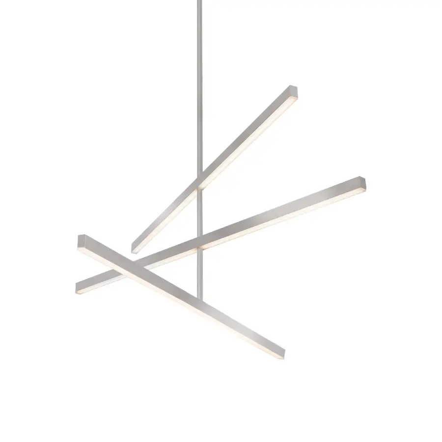 Sculptural Linear Chandelier with Customizable Configuration - Image 9