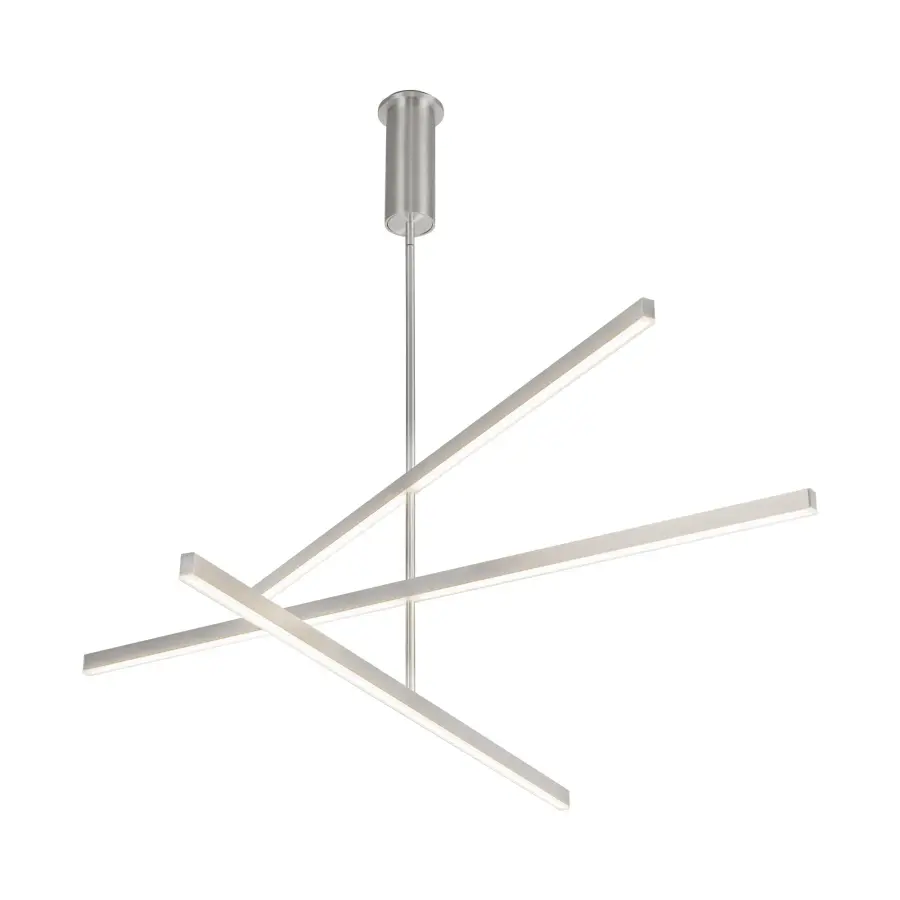 Sculptural Linear Chandelier with Customizable Configuration - Image 12