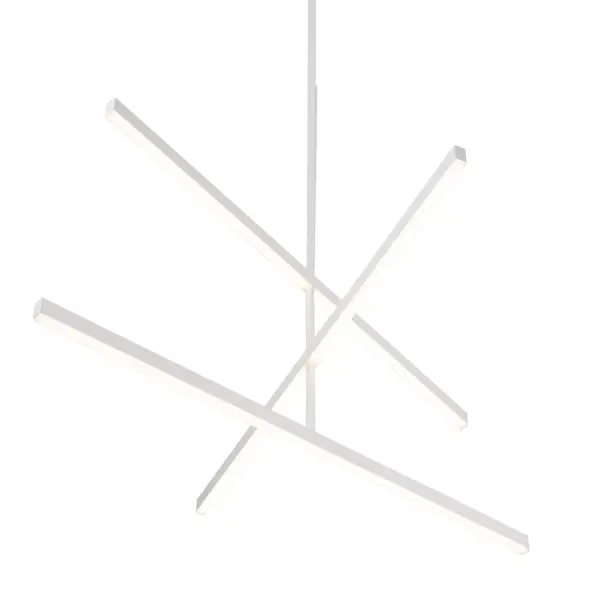 Sculptural Linear Chandelier with Customizable Configuration - Image 3