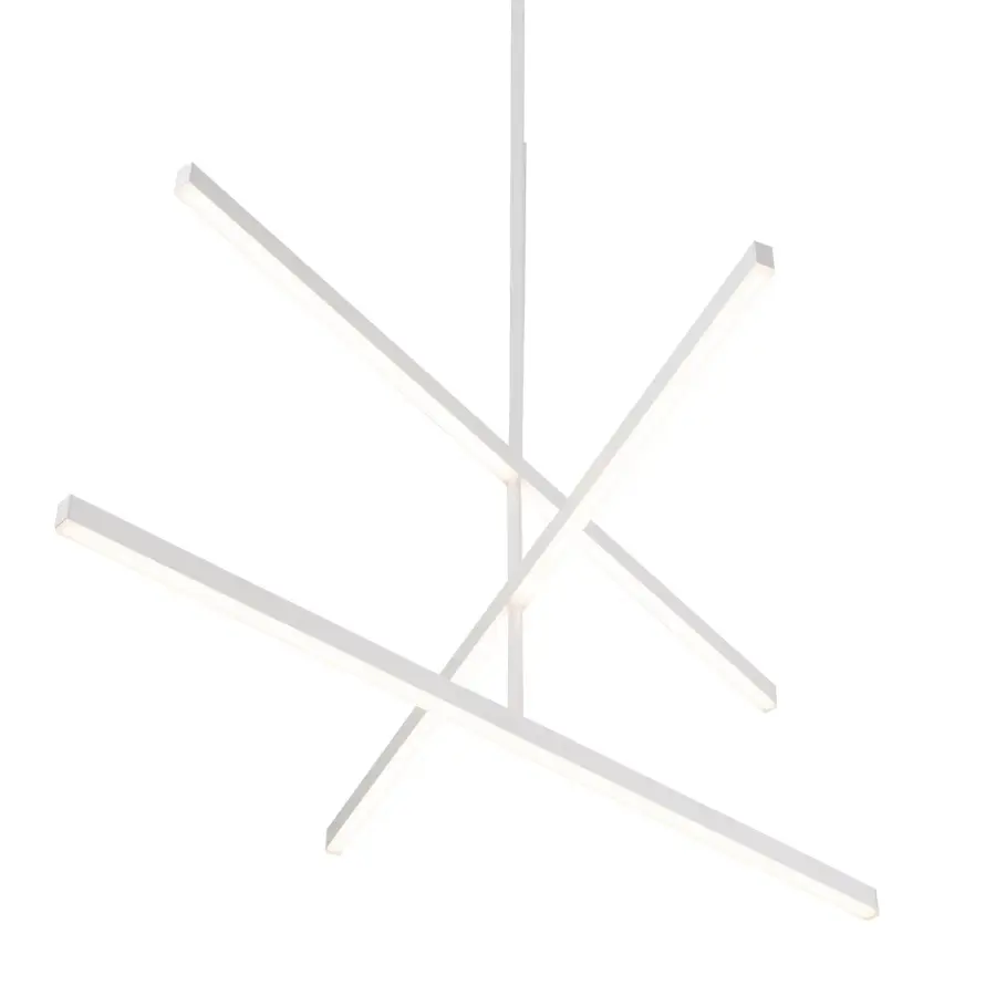 Sculptural Linear Chandelier with Customizable Configuration - Image 3