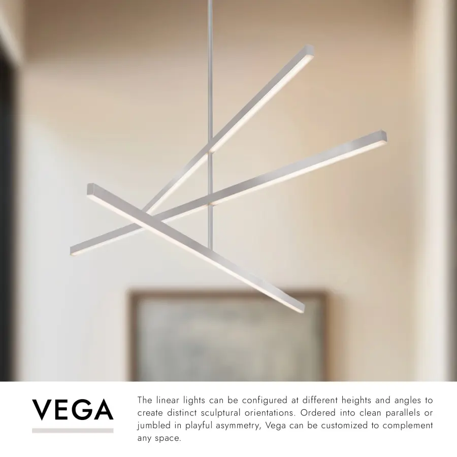 Sculptural Linear Chandelier with Customizable Configuration - Image 25