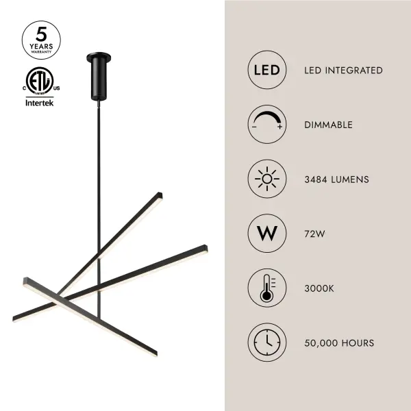 Sculptural Linear Chandelier with Customizable Configuration - Image 26