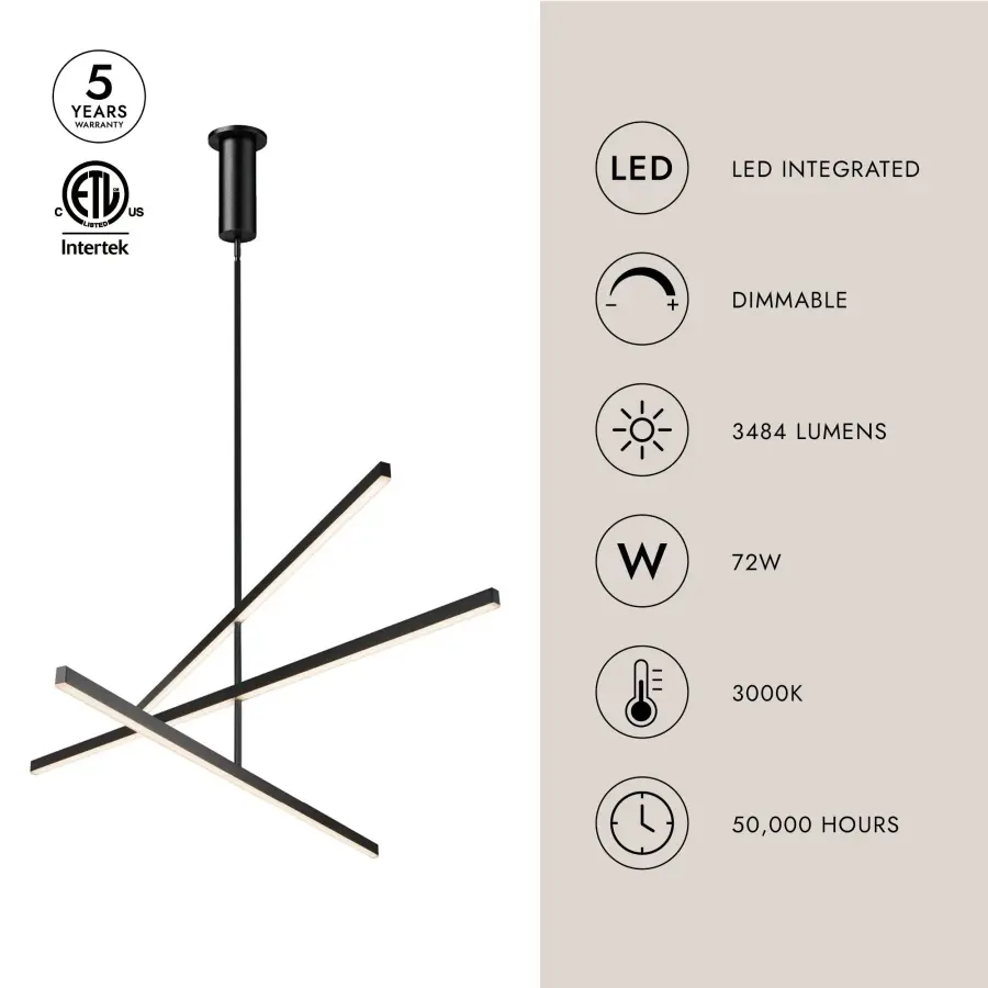 Sculptural Linear Chandelier with Customizable Configuration - Image 26