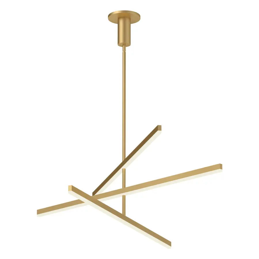 Sculptural Linear Chandelier with Customizable Configuration - Image 4