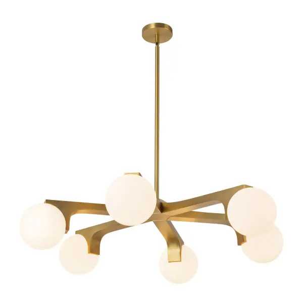 Briar 37-Inch Chandelier in Teak - Image 14