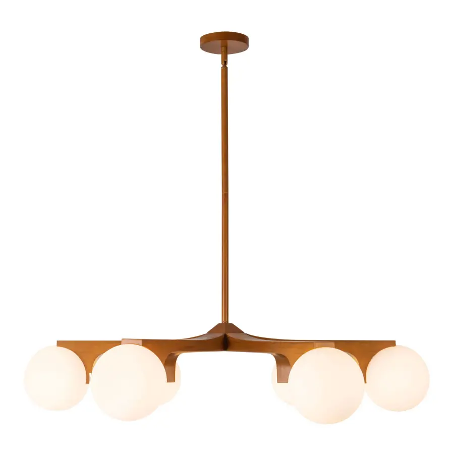 Briar 37-Inch Chandelier in Teak - Image 18