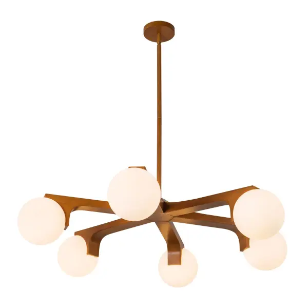 Briar 37-Inch Chandelier in Teak - Image 19