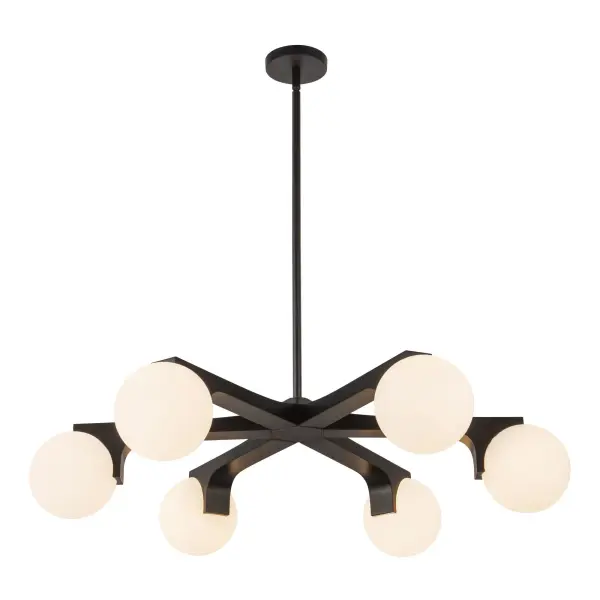 Briar 37-Inch Chandelier in Teak - Image 4