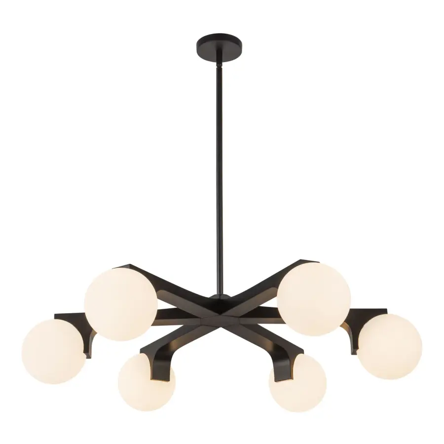 Briar 37-Inch Chandelier in Teak - Image 4