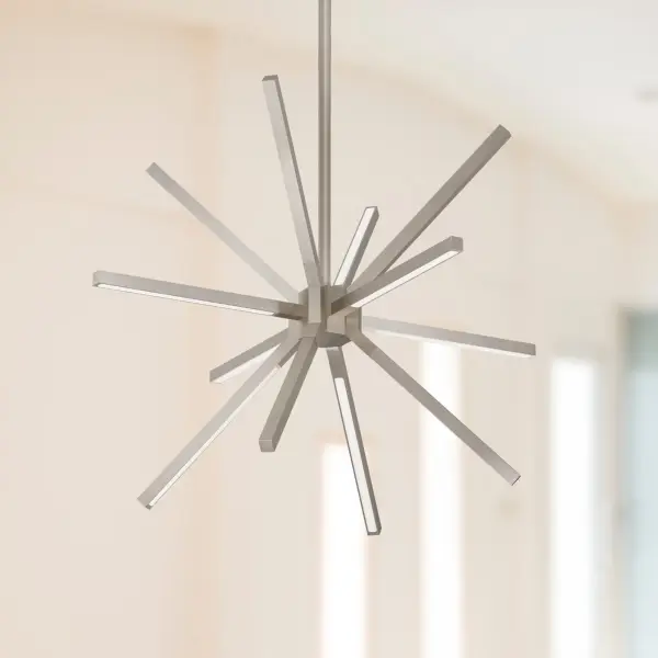 Sculptural Modern Chandelier with Elegant Linear Design - Image 4