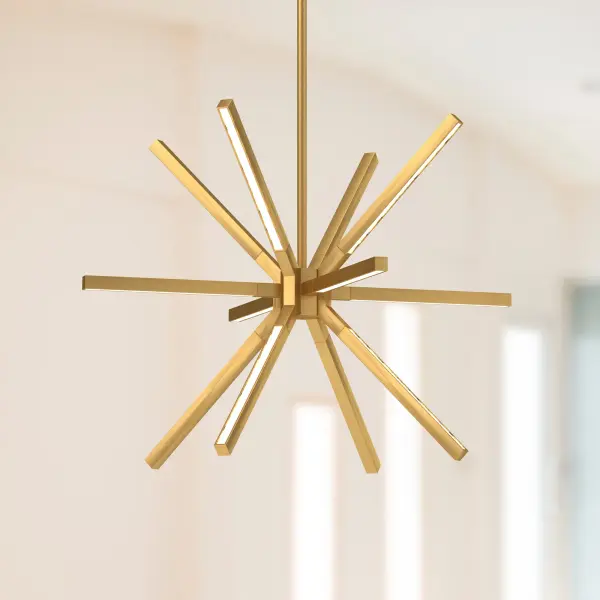 Sculptural Modern Chandelier with Elegant Linear Design - Image 6